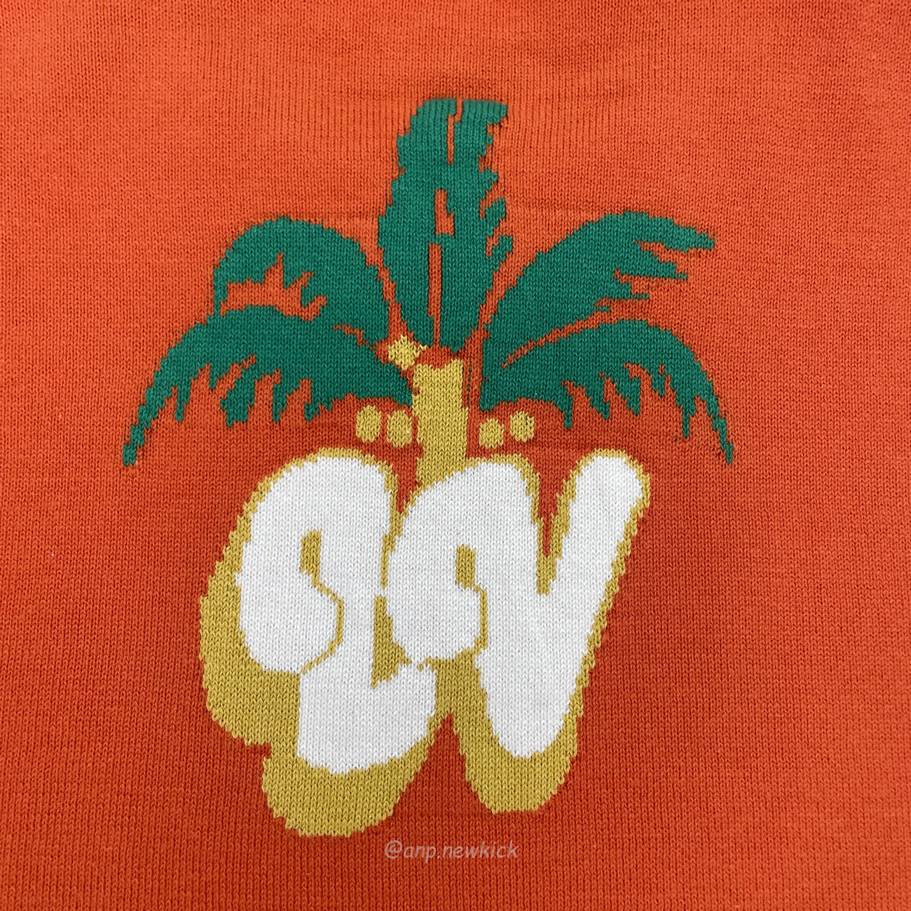 Louis Vuitton Short Sleeved Cotton Crewneck Orange Fw24 (10) - newkick.app